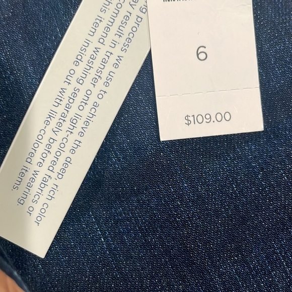 Talbots Slim Ankle Jeans- Black Velvet Trim Sz 6 - Picture 10 of 10